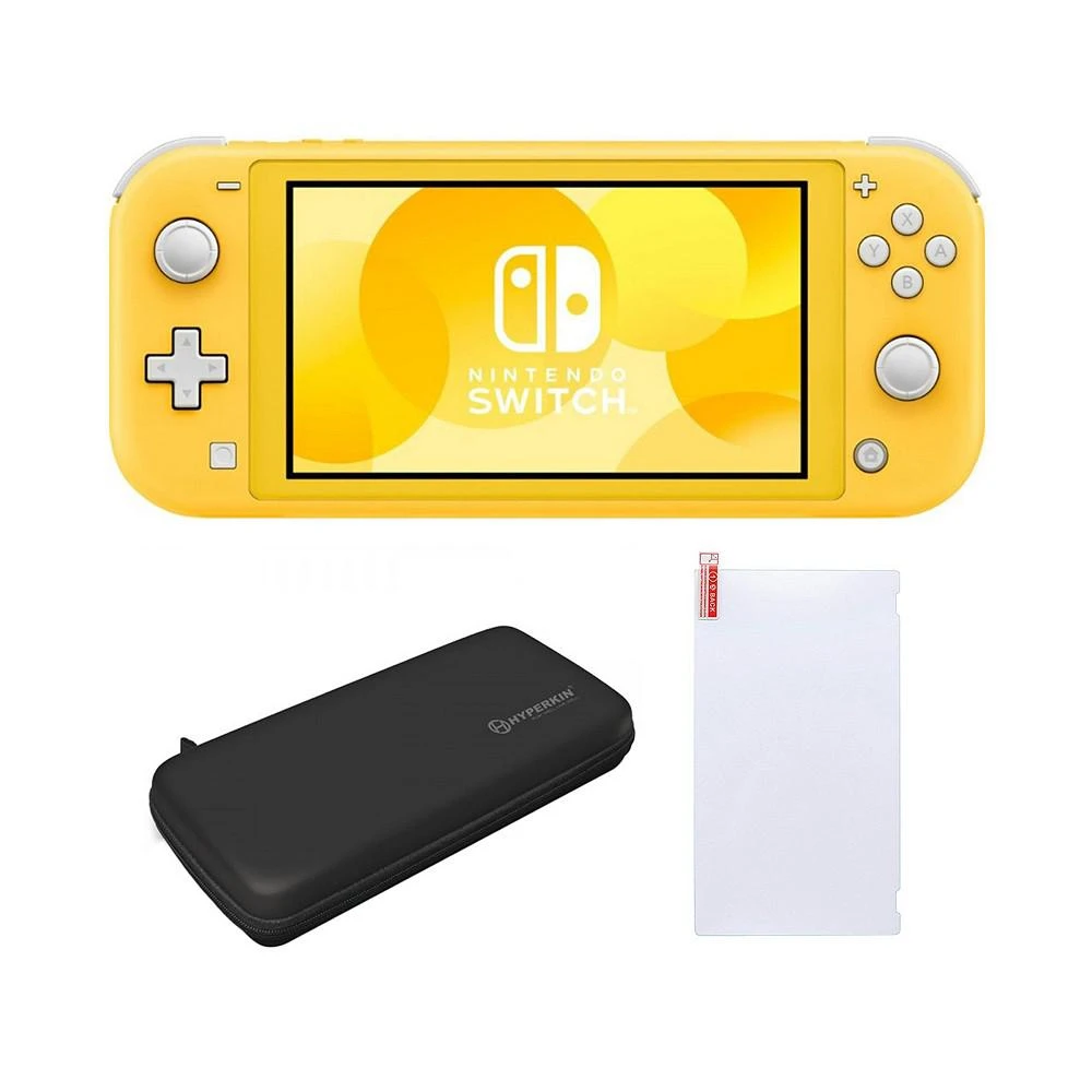 商品Nintendo|Switch Lite in Yellow with Screen Protector & Case,价格¥1945,第1张图片