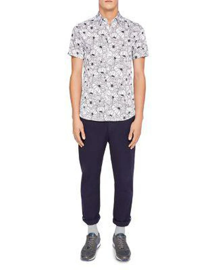 商品Ted Baker London|Marka Oversized Floral Regular Fit Button-Down Shirt,价格¥770,第4张图片详细描述