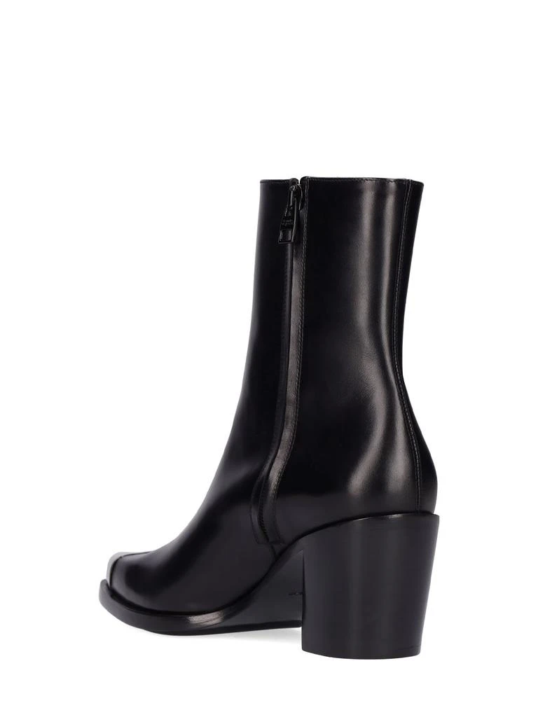 商品Alexander McQueen|70mm Punk Leather Cowboy Boots,价格¥9101,第3张图片详细描述