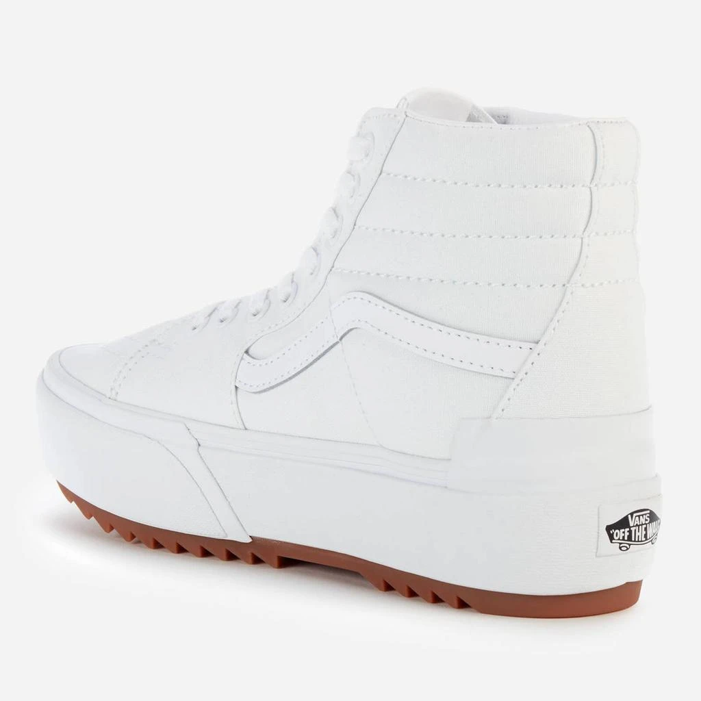 商品Vans|Vans Women's Canvas Sk8-Hi Stacked Trainers - True White,价格¥557,第3张图片详细描述