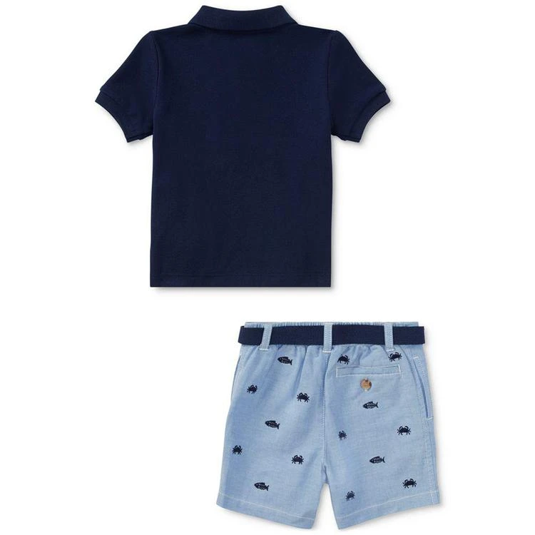 商品Ralph Lauren|Polo Shirt & Oxford Shorts Set, Baby Boys,价格¥331,第2张图片详细描述