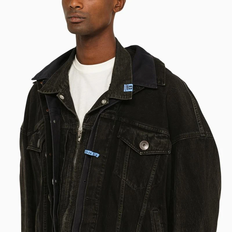 商品Maison MIHARA YASUHIRO|Black multi-layer denim jacket,价格¥3629,第4张图片详细描述
