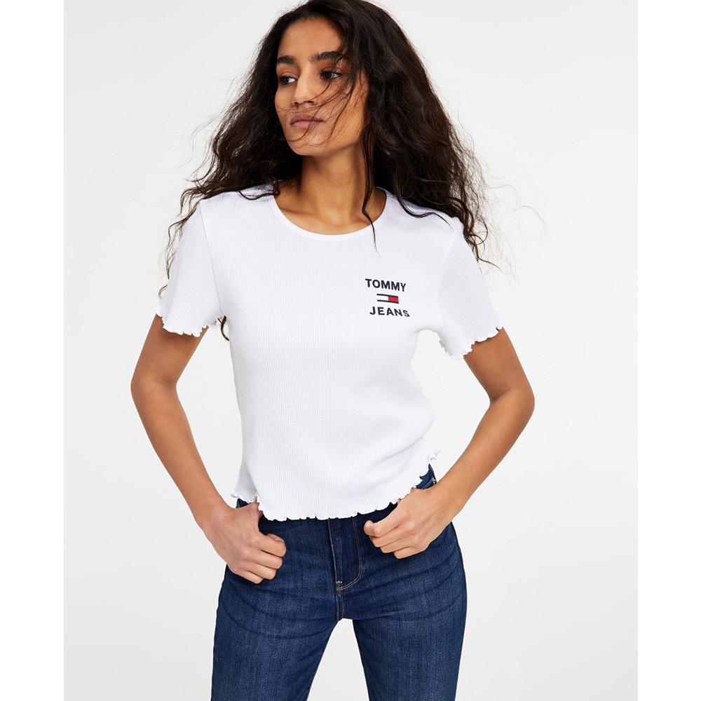 商品Tommy Jeans|Women's Waffle T-Shirt,价格¥201,第1张图片