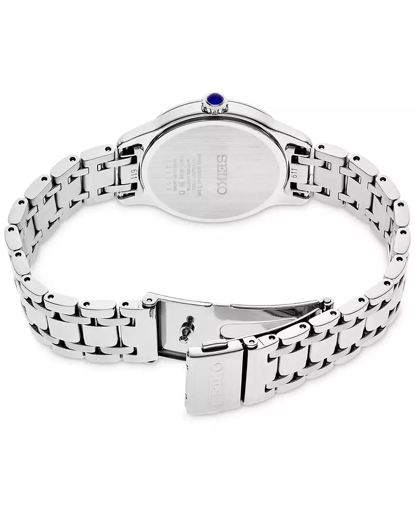 商品Seiko|Women's Diamond (1/10 ct. t.w.) Stainless Steel Bracelet Watch 30mm,价格¥2913,第3张图片详细描述