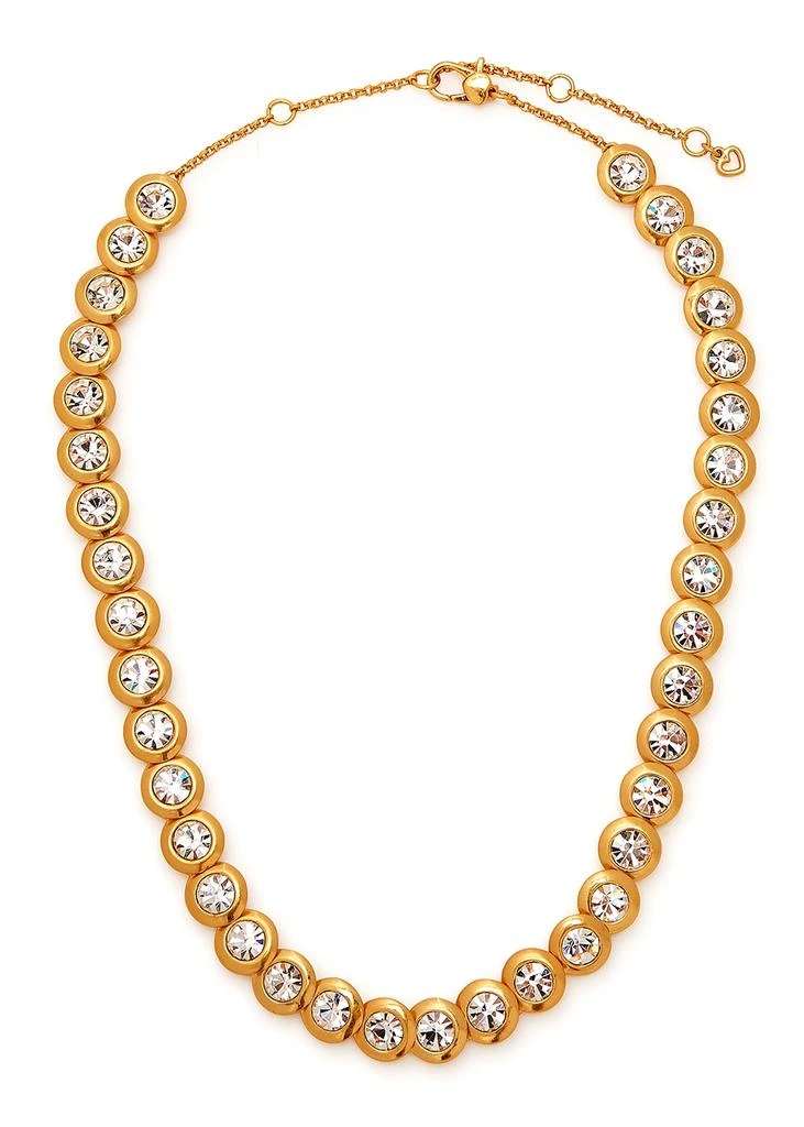 商品Kate Spade|Crystal-embellished gold-tone necklace,价格¥919,第1张图片