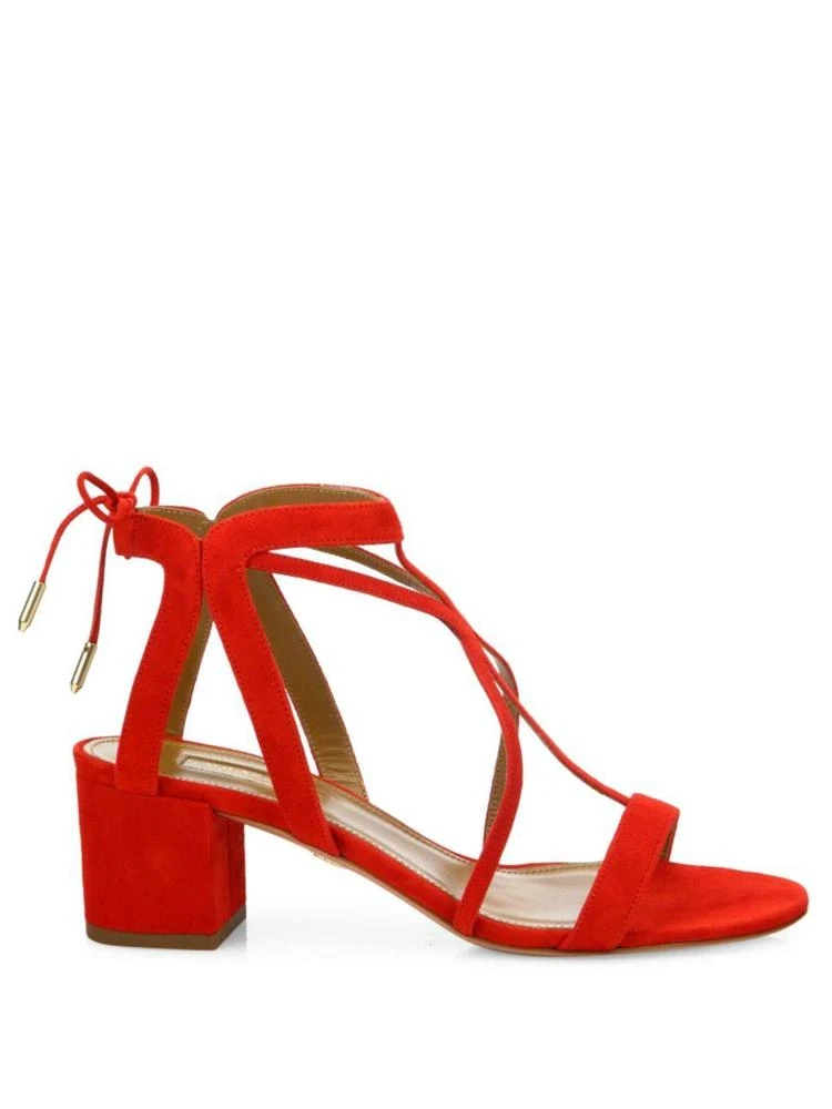 商品Aquazzura|Fiji Block Heel Cage Sandal,价格¥2323,第5张图片详细描述