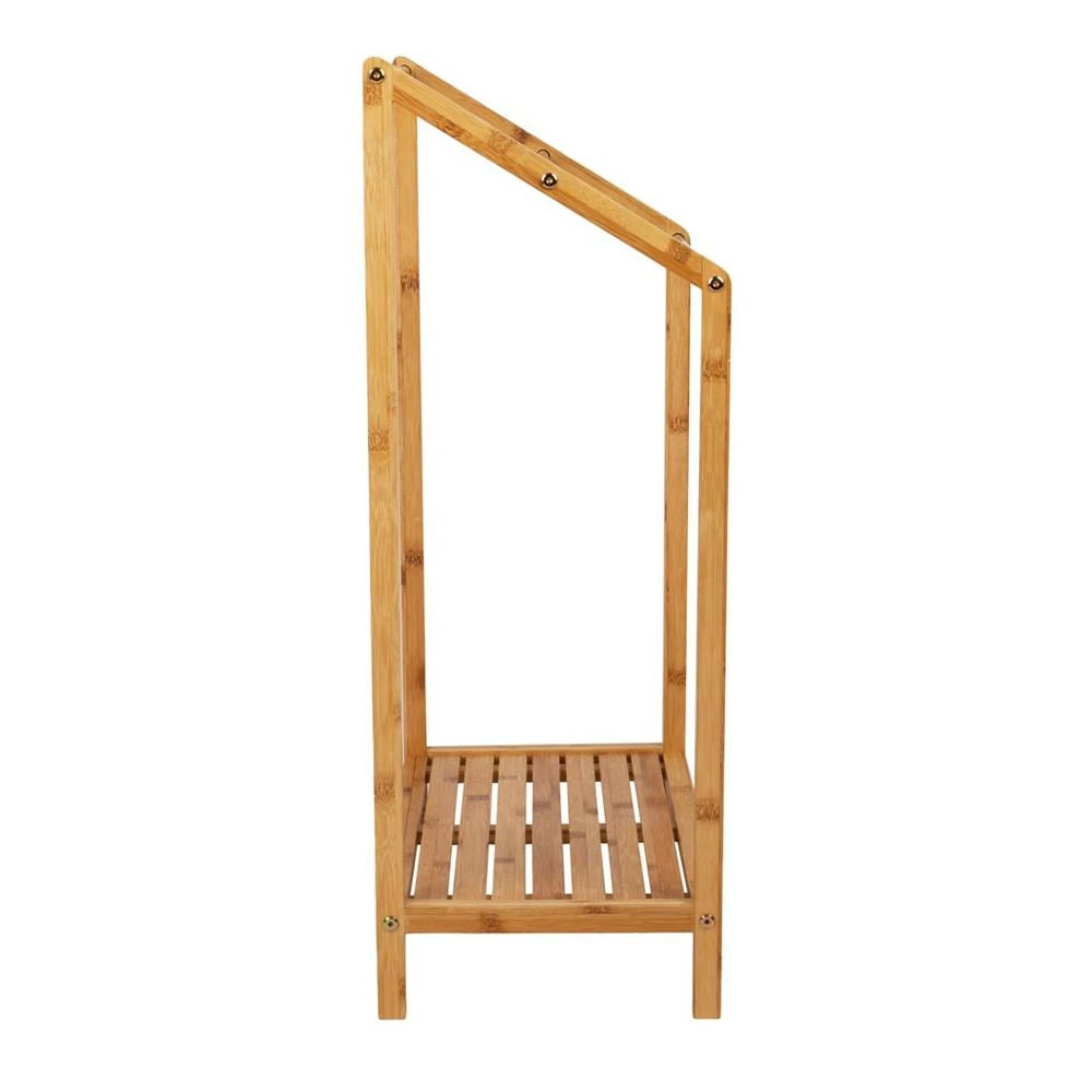 商品Mind Reader|3 Tier Freestanding Towel and Sheet Drying Rack with Bottom Shelf, Quilt Stand,价格¥666,第3张图片详细描述