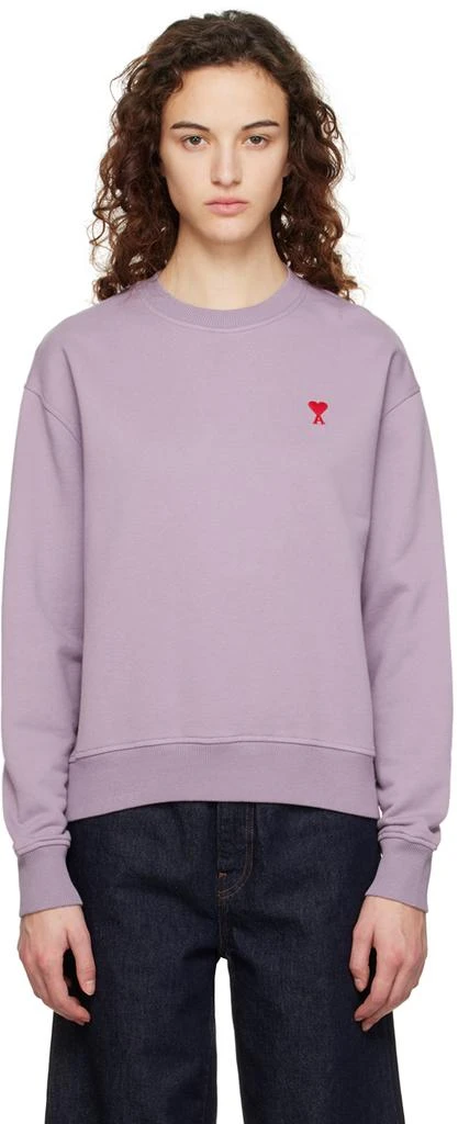 商品AMI|Purple Ami de Cœur Sweatshirt,价格¥719,第1张图片