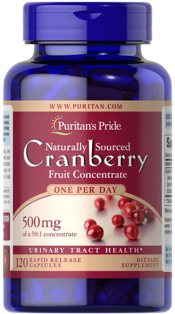 商品Puritan's Pride|蔓越莓浓缩胶囊 呵护女性 25000mg 120粒/瓶,价格¥274-¥548,第1张图片