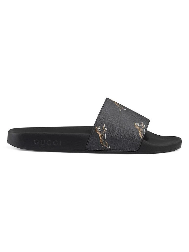 商品Gucci|GG Supreme Tigers Slide Sandal,价格¥3346,第1张图片