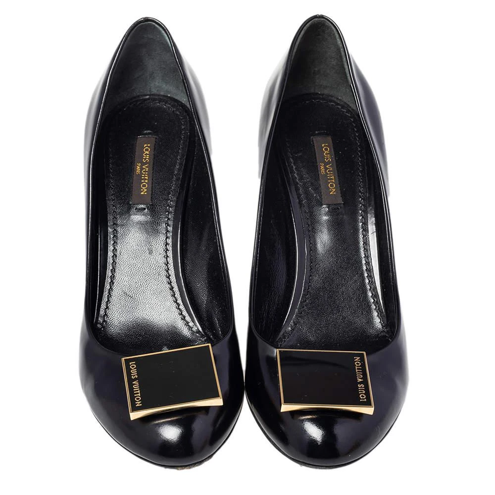 商品[二手商品] Louis Vuitton|Louis Vuitton Black Patent Leather Pumps Size 38.5,价格¥3030,第3张图片详细描述