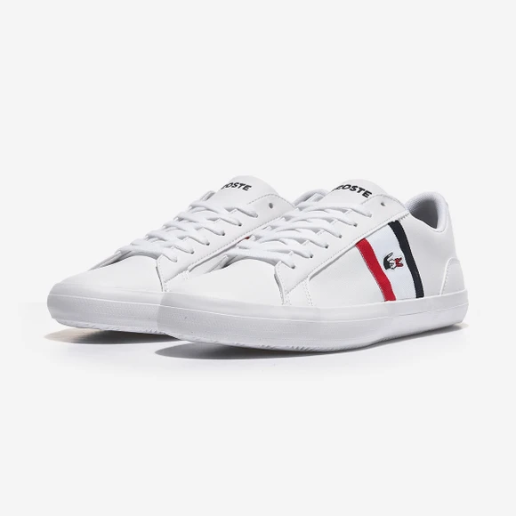 【韩国直邮|包邮包税】法国鳄鱼 LEROND TRI1 男生  运动鞋 SNEAKERS  7-39CMA0044 WHT/NVY/RED 商品