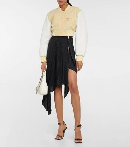 商品Givenchy|不对称褶裥绉纱中长半身裙,价格¥7235,第2张图片详细描述