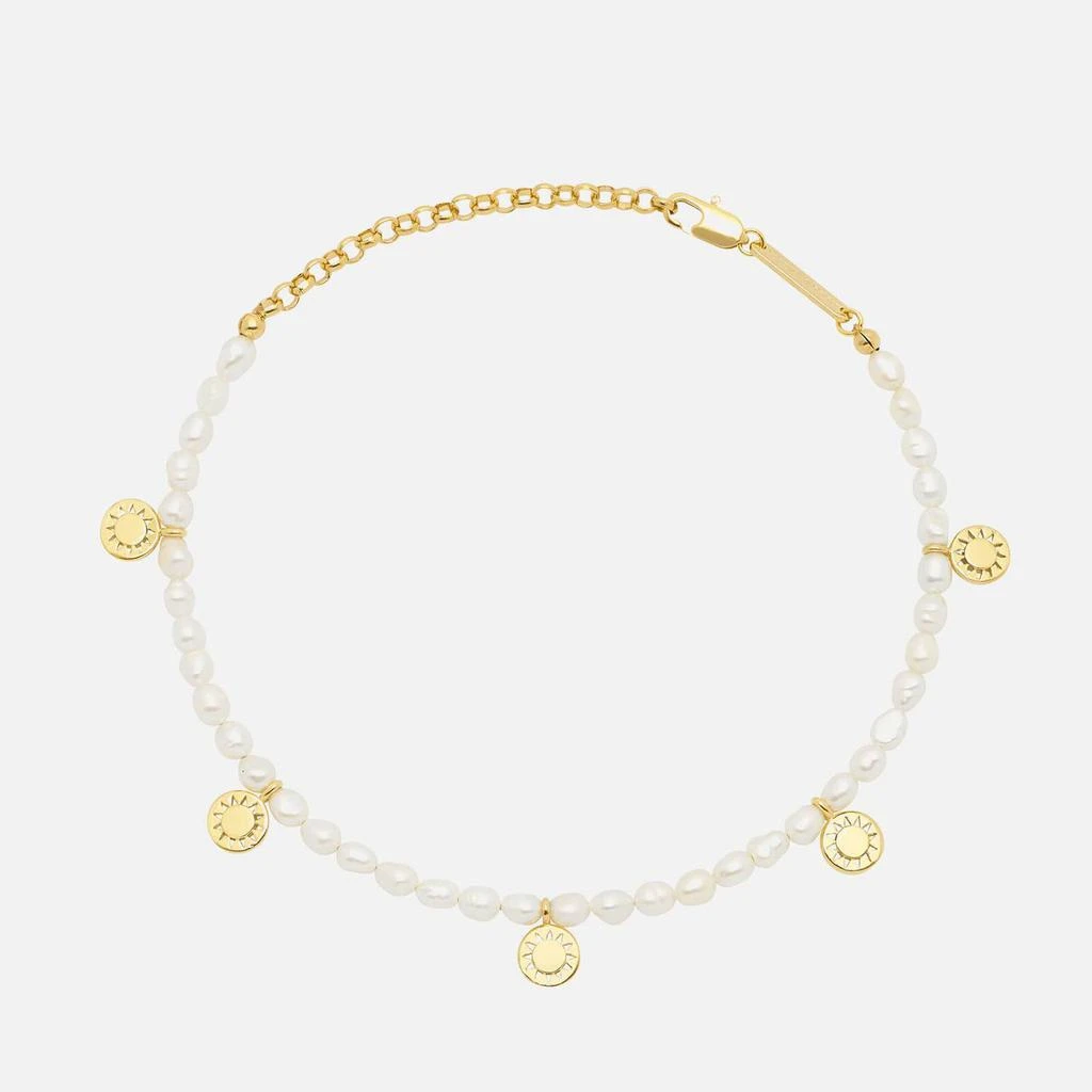 商品ESTELLA BARTLETT|Estella Bartlett Women's Pearl Sun Charm Bracelet - Cream,价格¥178,第1张图片
