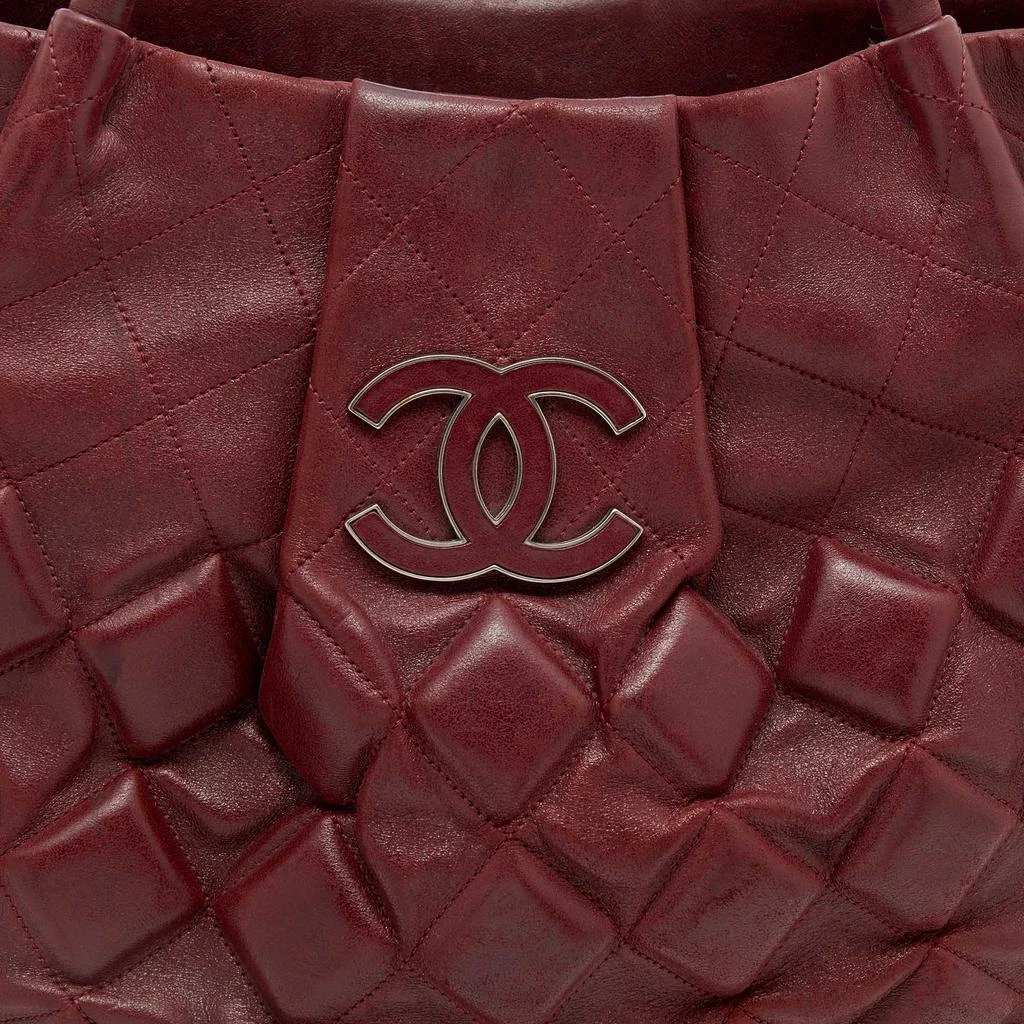 商品[二手商品] Chanel|Chanel Burgundy Quilted Leather Sloane Square Tote,价格¥10295,第5张图片详细描述