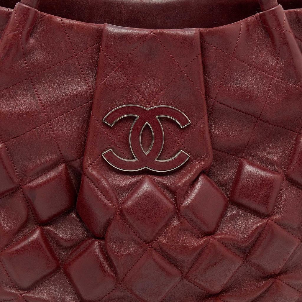 商品[二手商品] Chanel|Chanel Burgundy Quilted Leather Sloane Square Tote,价格¥10491,第7张图片详细描述