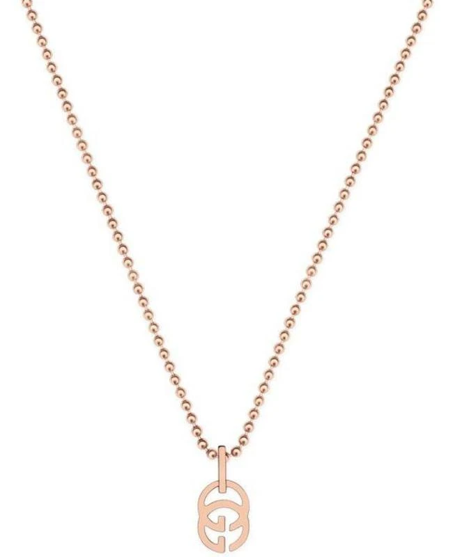 商品Gucci|Gucci Running G 45cm 18K Rose Gold Double G Women's Pendant YBB35712000200U,价格¥5624,第1张图片