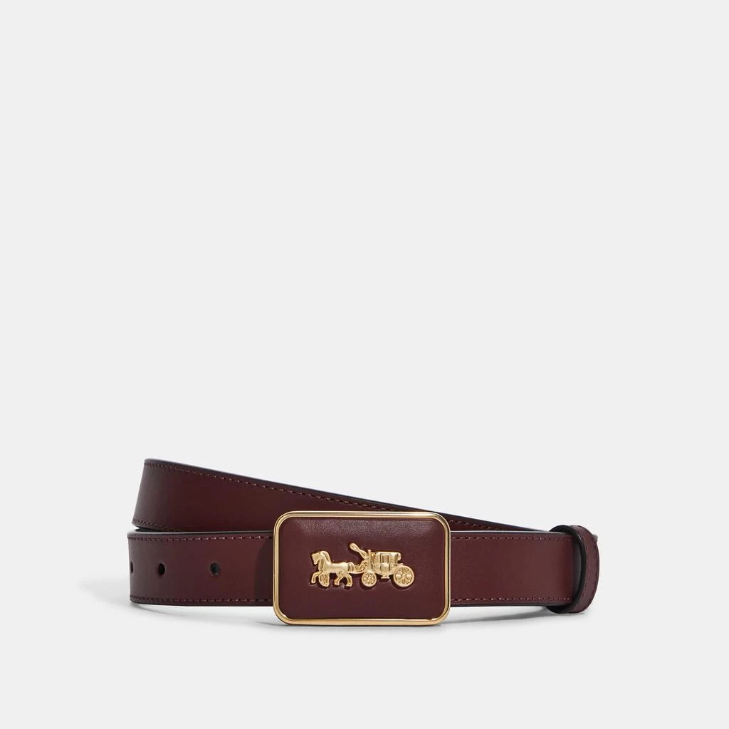 商品Coach|Coach Outlet Grace Plaque Buckle Belt, 25 Mm,价格¥411,第1张图片