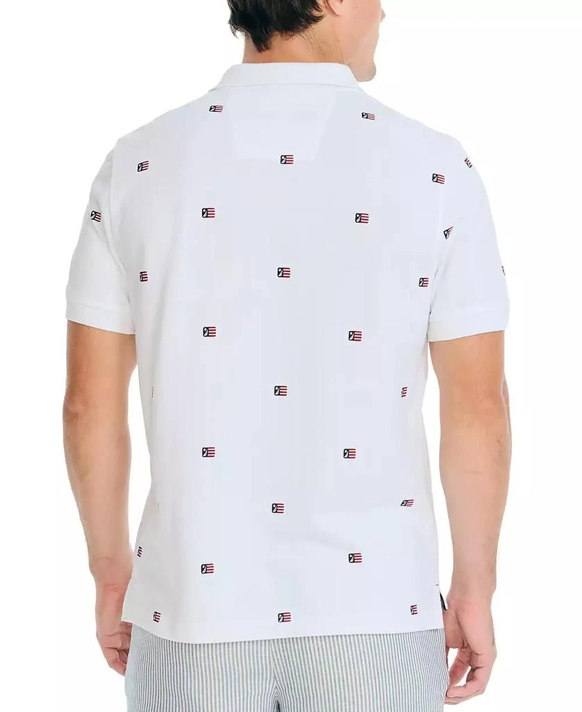 商品Nautica|Men's Classic-Fit Icon-Print Performance Deck Polo Shirt,价格¥121,第2张图片详细描述