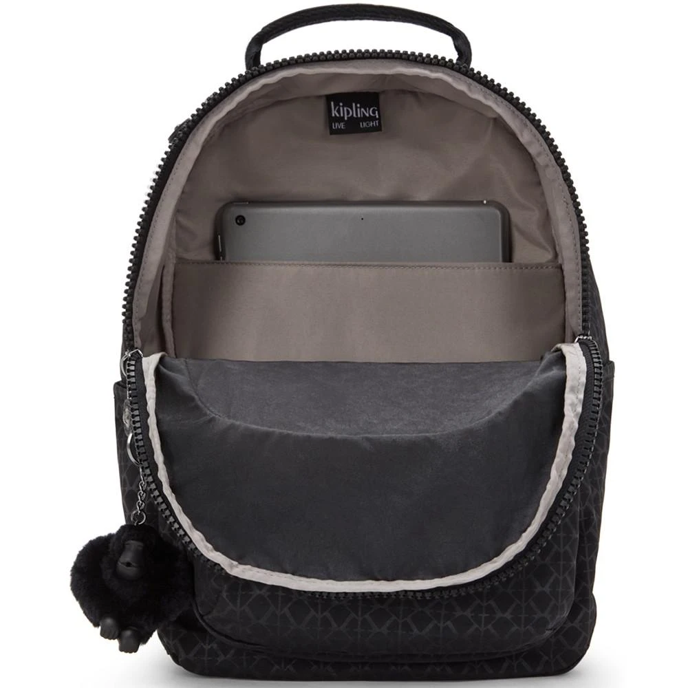 商品Kipling|Seoul Medium Nylon Tablet Zippered Backpack,价格¥446,第2张图片详细描述