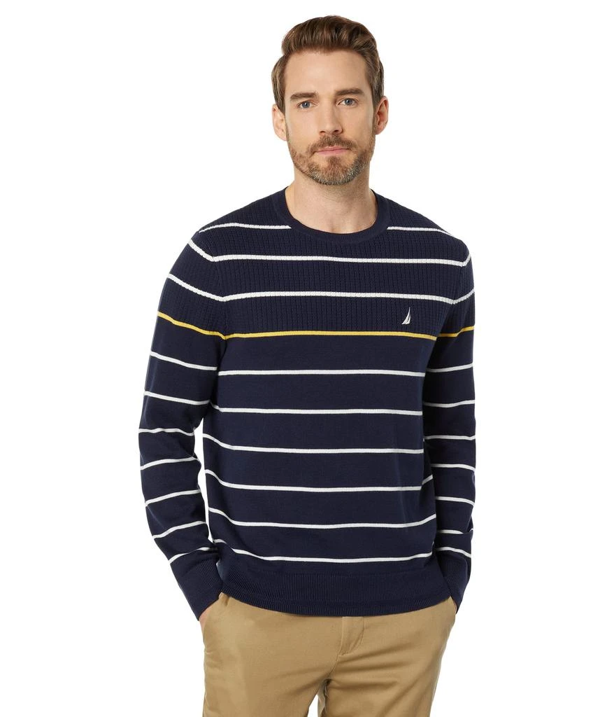 商品Nautica|Striped Crew Neck Sweater,价格¥669,第1张图片