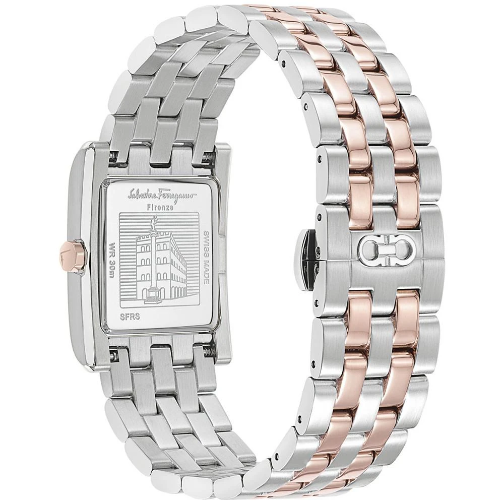 商品Salvatore Ferragamo|Men's Swiss Lace Two-Tone Stainless Steel Bracelet Watch 28x36mm,价格¥6451,第3张图片详细描述