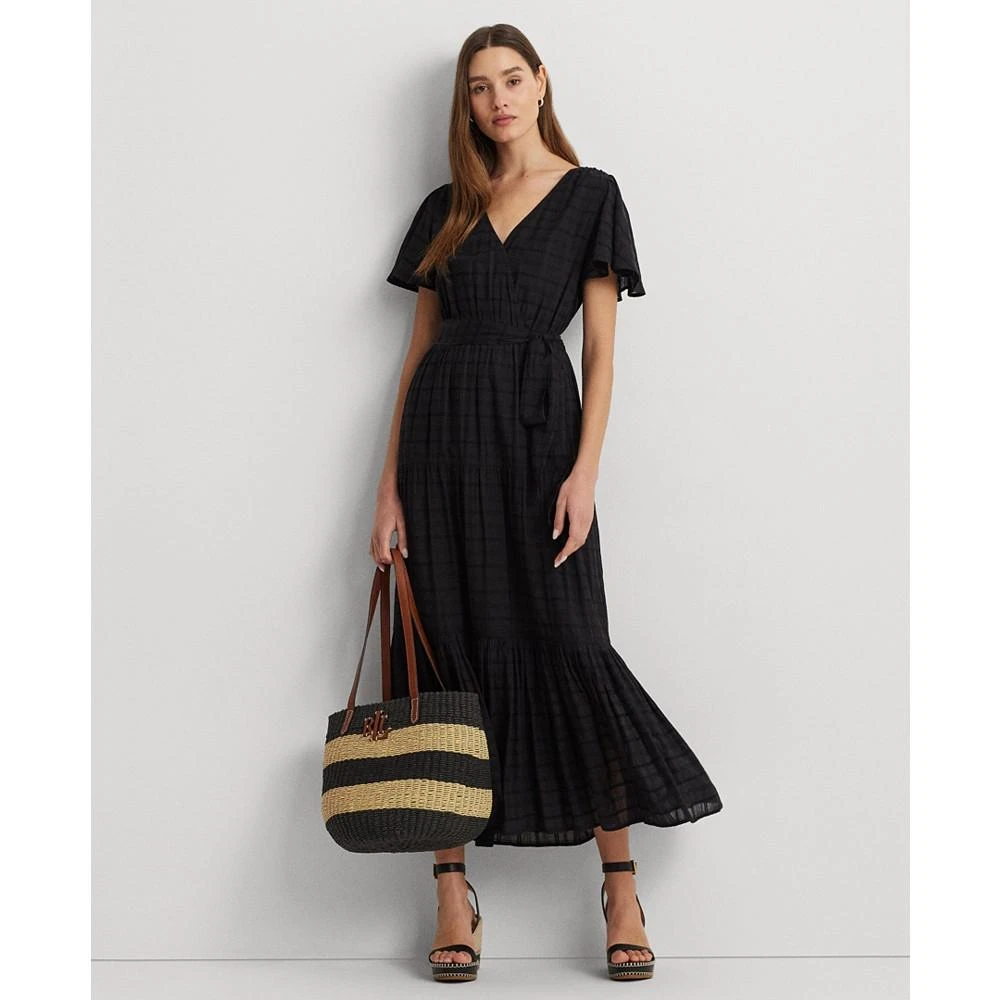 商品Ralph Lauren|Women's Shadow-Gingham Belted Cotton-Blend Dress,价格¥782,第1张图片