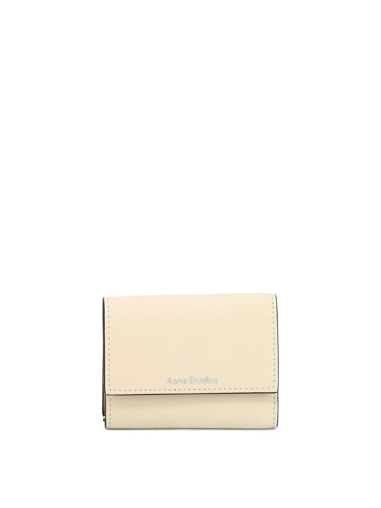 商品Acne Studios|Wallet With Logo Wallets & Card Holders White,价格¥1559,第1张图片