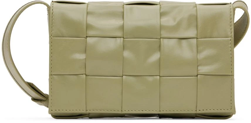 商品Bottega Veneta|Green Small Cassette Bag,价格¥18634,第1张图片