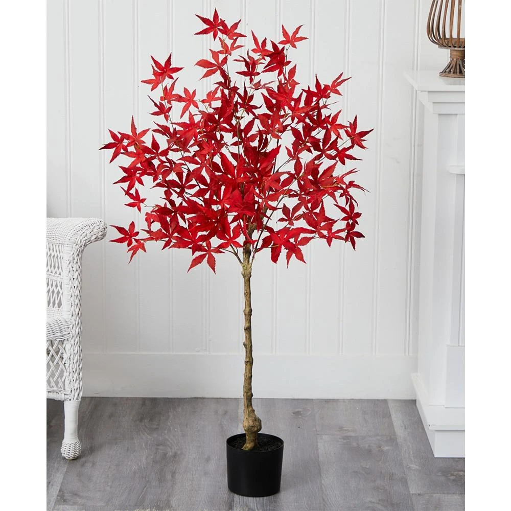 商品NEARLY NATURAL|Autumn Maple Artificial Fall Tree, 4',价格¥1152,第3张图片详细描述