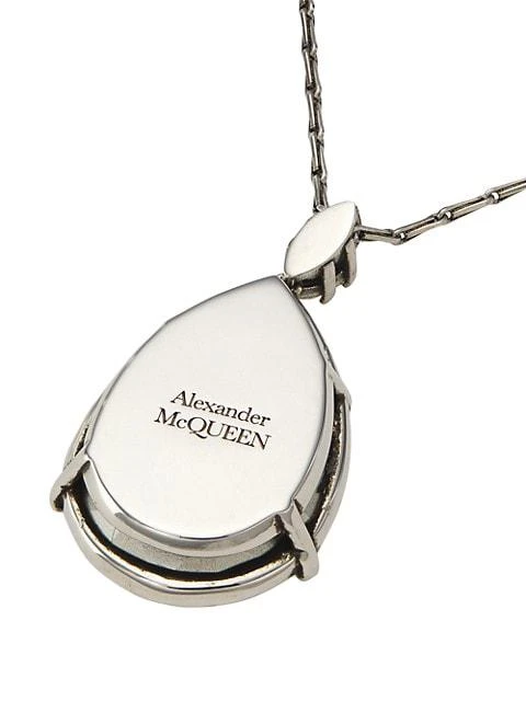 商品Alexander McQueen|Silvertone & Crystal Pendant Necklace,价格¥4422,第4张图片详细描述