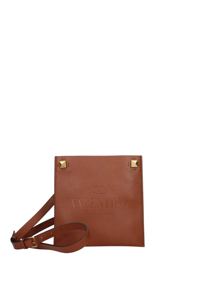 商品Valentino|Crossbody Bag identity Leather Brown Leather,价格¥5278,第1张图片