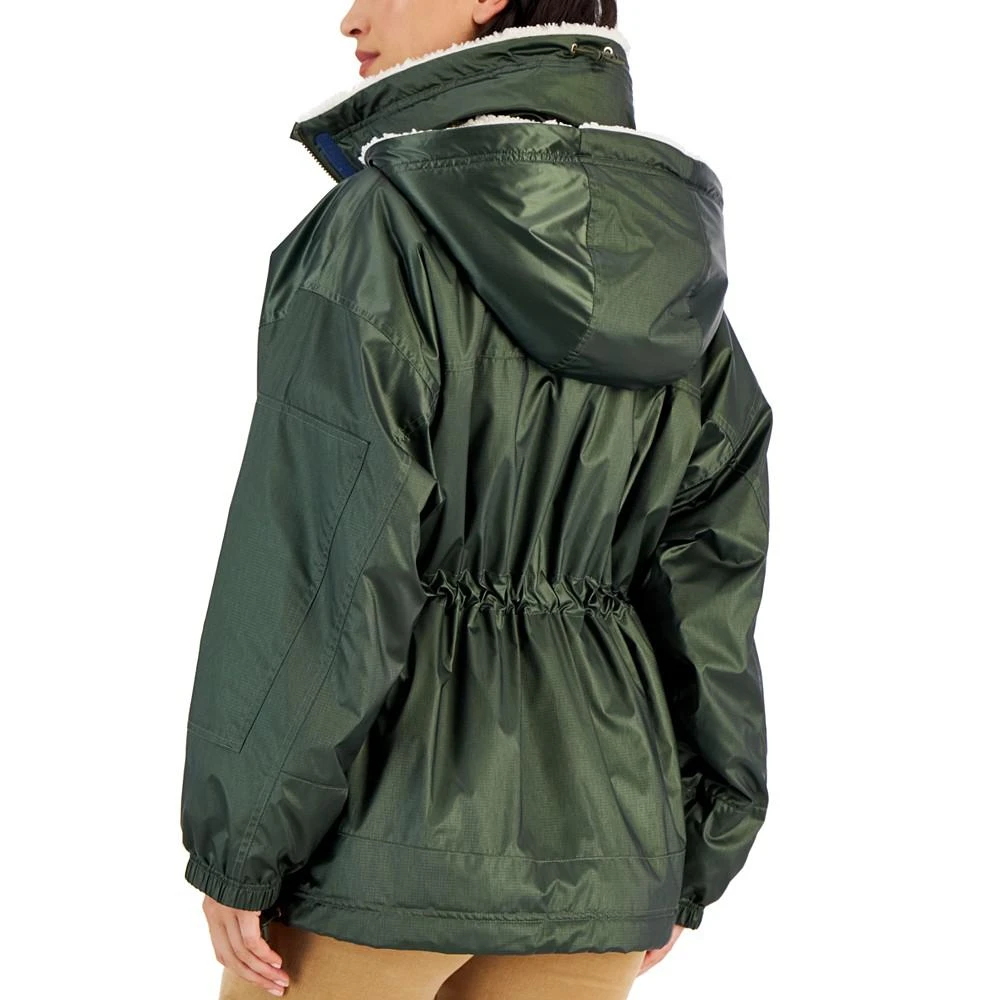 商品Tommy Hilfiger|Women's Hooded Fleece-Trim Utility Jacket,价格¥880,第2张图片详细描述