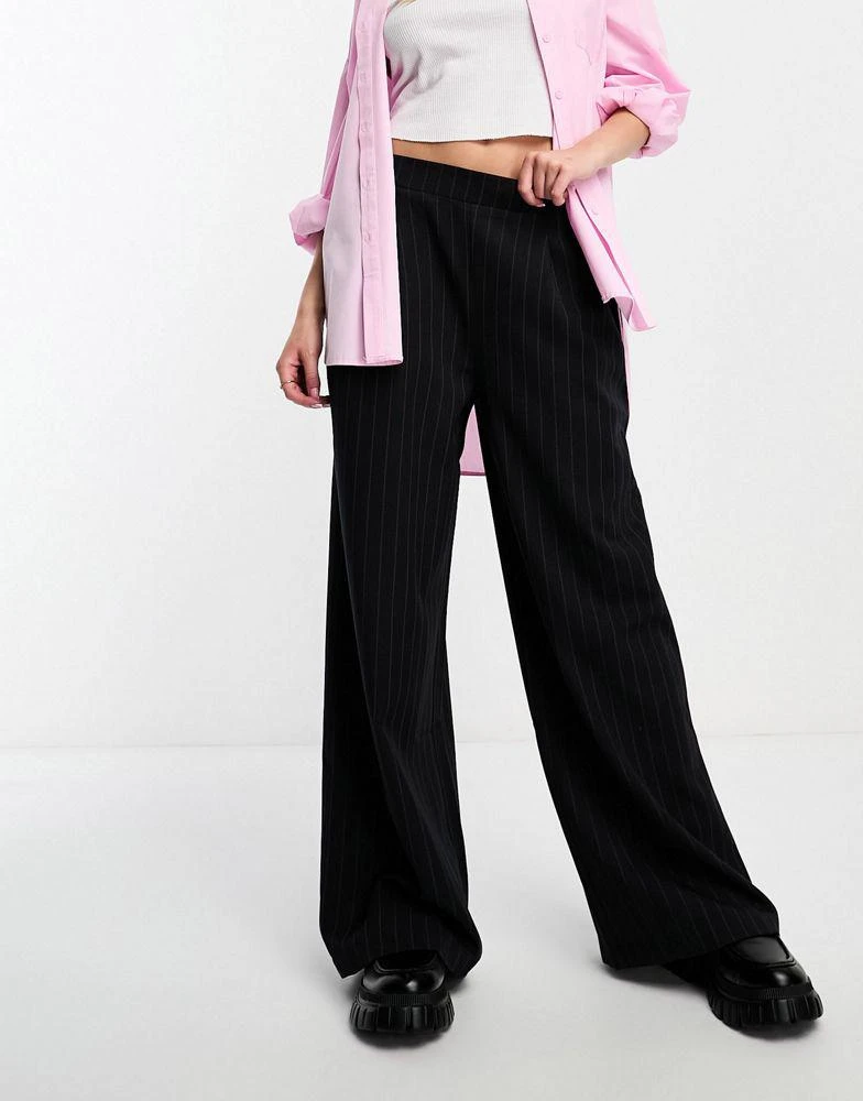 商品ASOS|ASOS DESIGN wide leg trouser in stripe,价格¥171,第1张图片