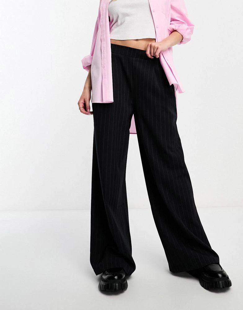 商品ASOS|ASOS DESIGN wide leg trouser in stripe,价格¥173,第1张图片