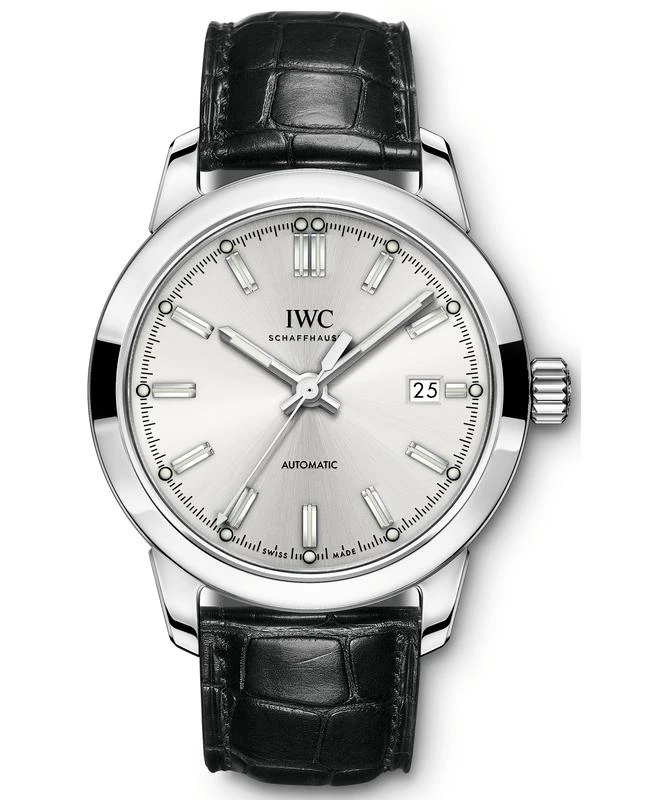 商品IWC Schaffhausen|IWC Ingenieur Automatic Silver Dial Black Leather Strap Men&apos;s Watch IW357001,价格¥34725,第1张图片