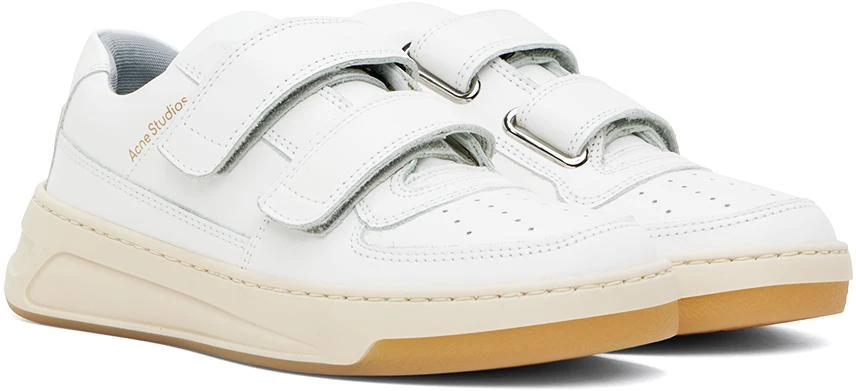 商品Acne Studios|White Velcro Strap Sneakers,价格¥3183,第4张图片详细描述