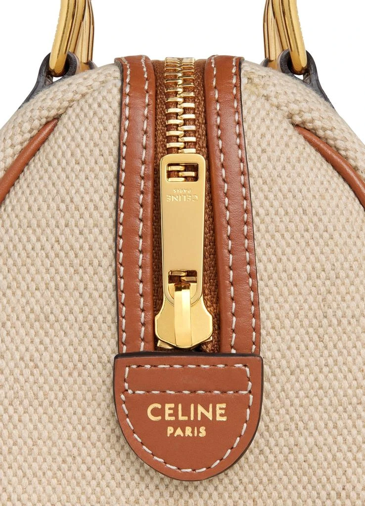 商品Celine|Boston triomphe小号织物和牛皮革波士顿包,价格¥20981,第5张图片详细描述
