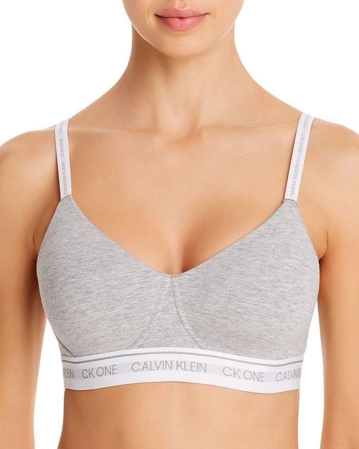 商品Calvin Klein|CK One Logo Print Bralette,价格¥212,第1张图片