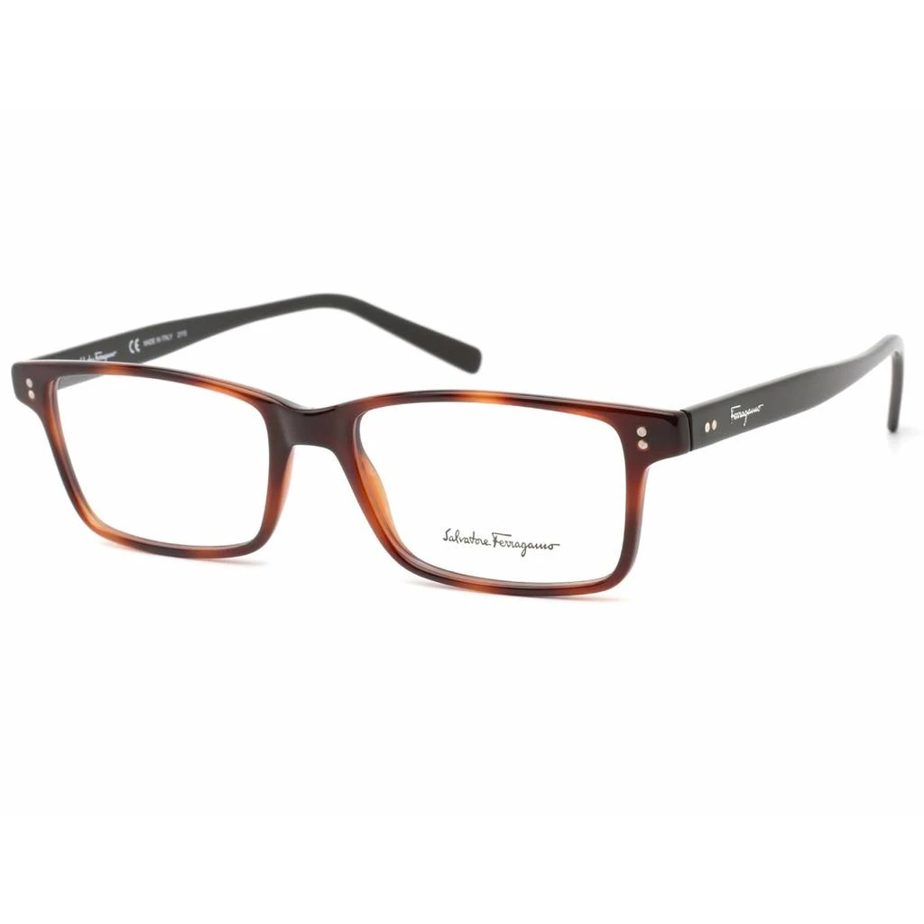 商品Salvatore Ferragamo|Salvatore Ferragamo Men's Eyeglasses - Tortoise/Black Rectangular Frame | SF2914 241,价格¥509,第1张图片