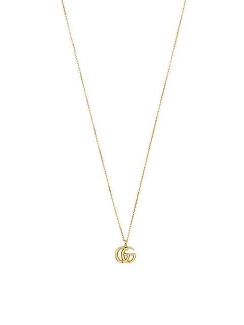 商品Gucci|Running G Logo 18K Yellow Gold Necklace,价格¥17125,第1张图片