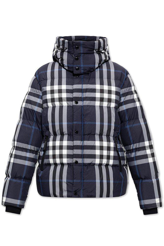 Burberry Check Printed Padded Puffer Jacket商品第1张图片规格展示