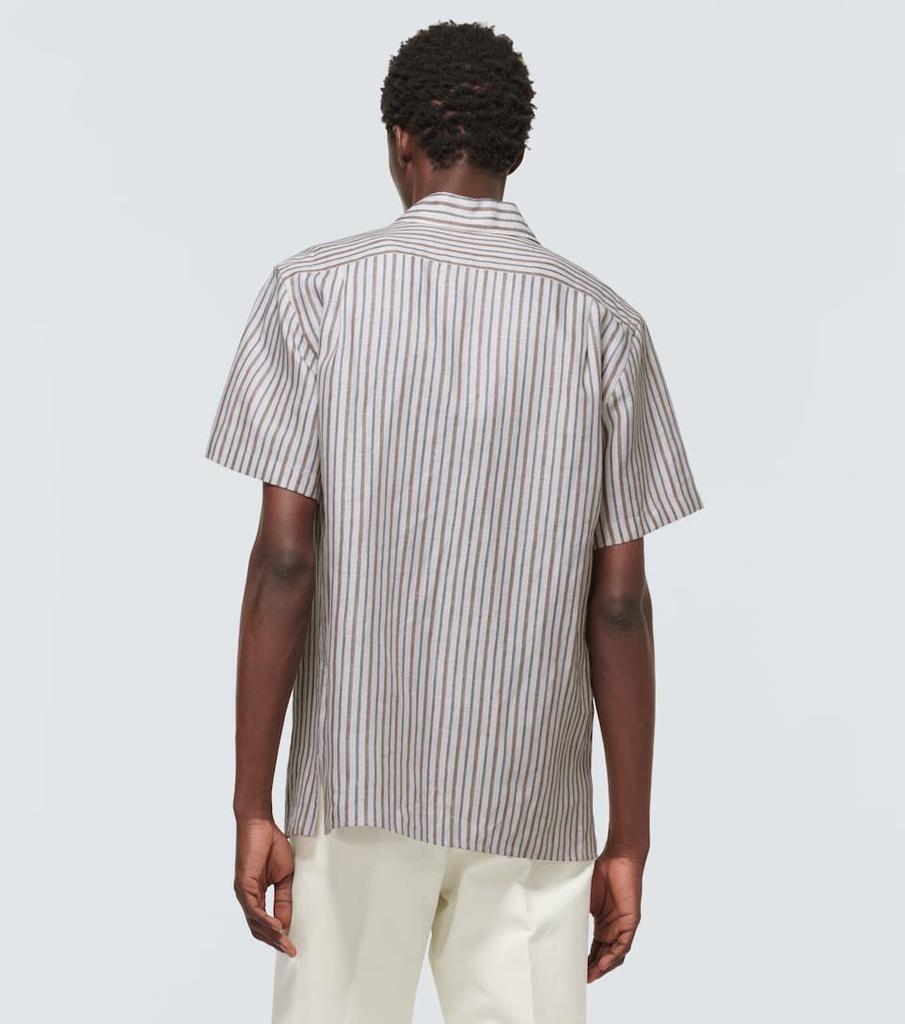 商品Loro Piana|亚麻短袖衬衫,价格¥4619,第6张图片详细描述