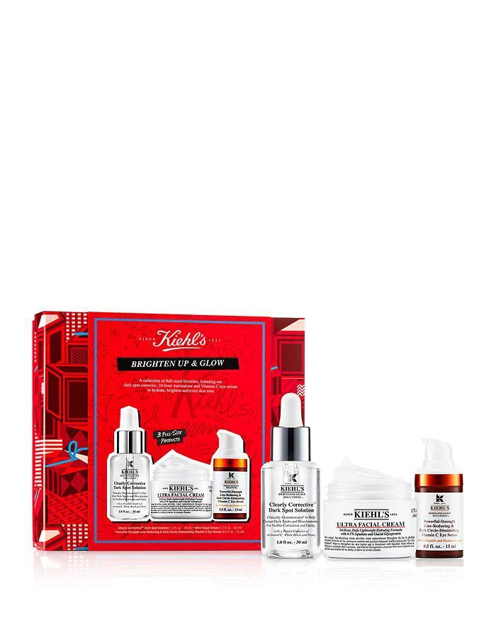 商品Kiehl's|Brighten Up & Glow Skincare Set ($158 value),价格¥696,第1张图片