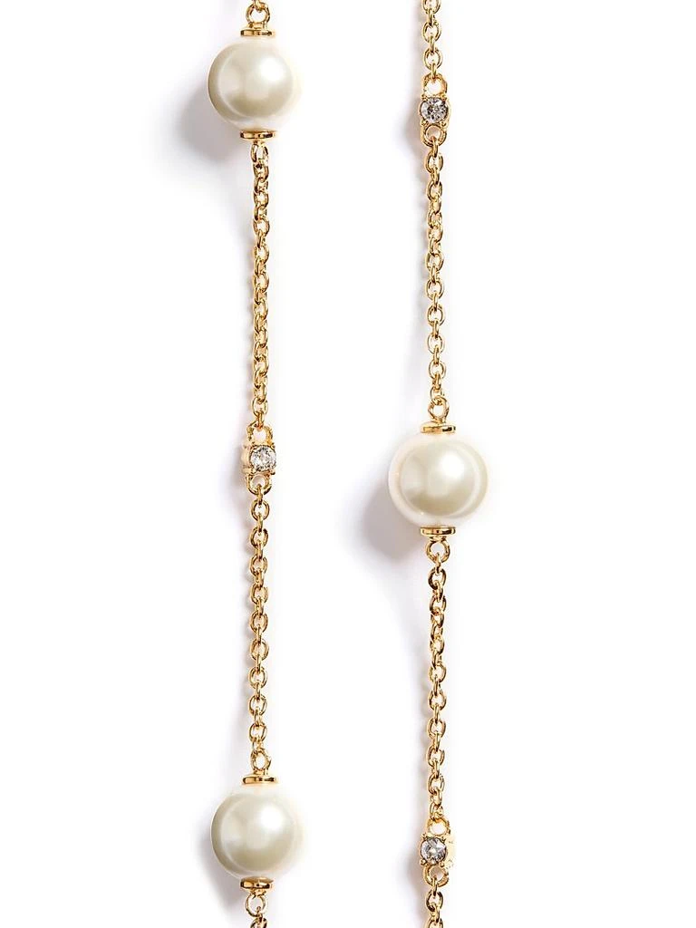 商品Valentino|VLogo Signature Metal Necklace with Swarovski® Crystals and Pearls,价格¥7321,第4张图片详细描述