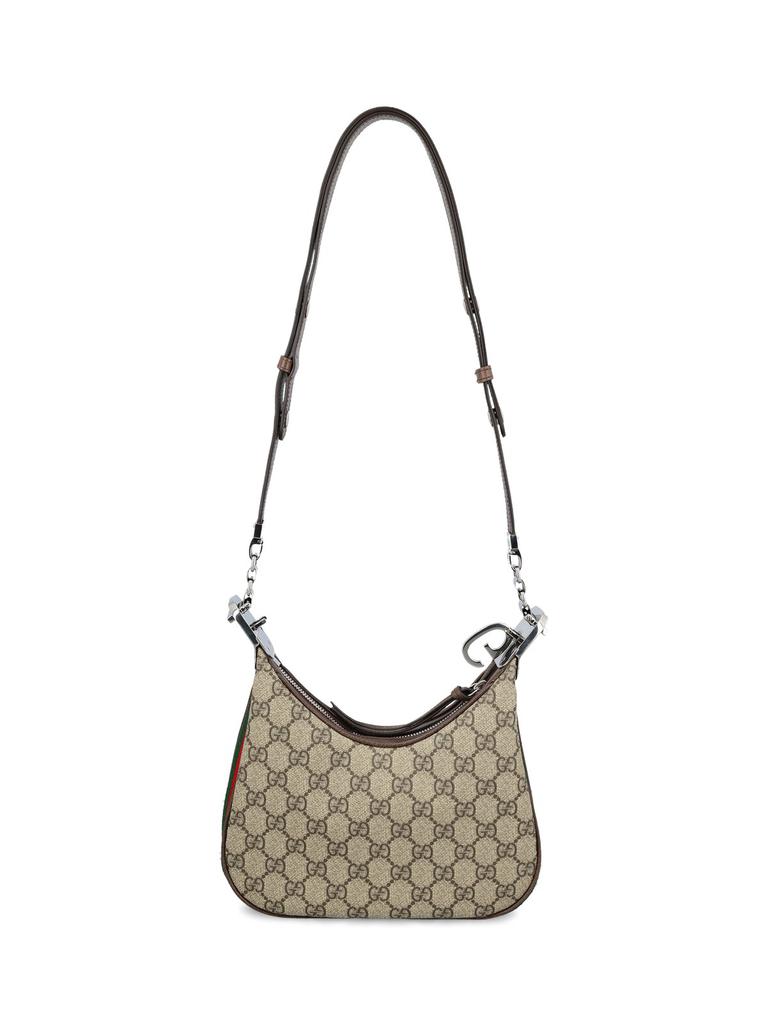 【GUCCI】ATTACHE SMALL SHOULDER BAG Gucci Gucci Attache Monogram Print Small Shoulder Bag