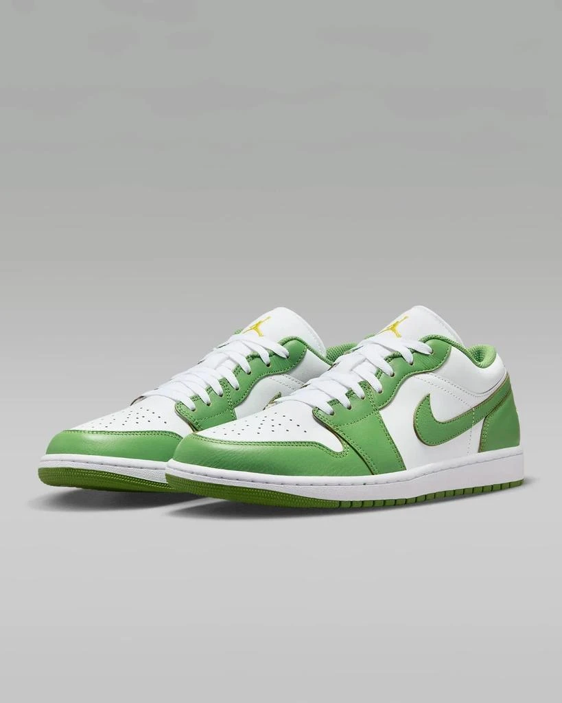 商品NIKE|Air Jordan 1 Low SE HF4823-100 Sneaker Men White Green Leather Shoes TF6886 (White,8.5),价格¥852,第1张图片