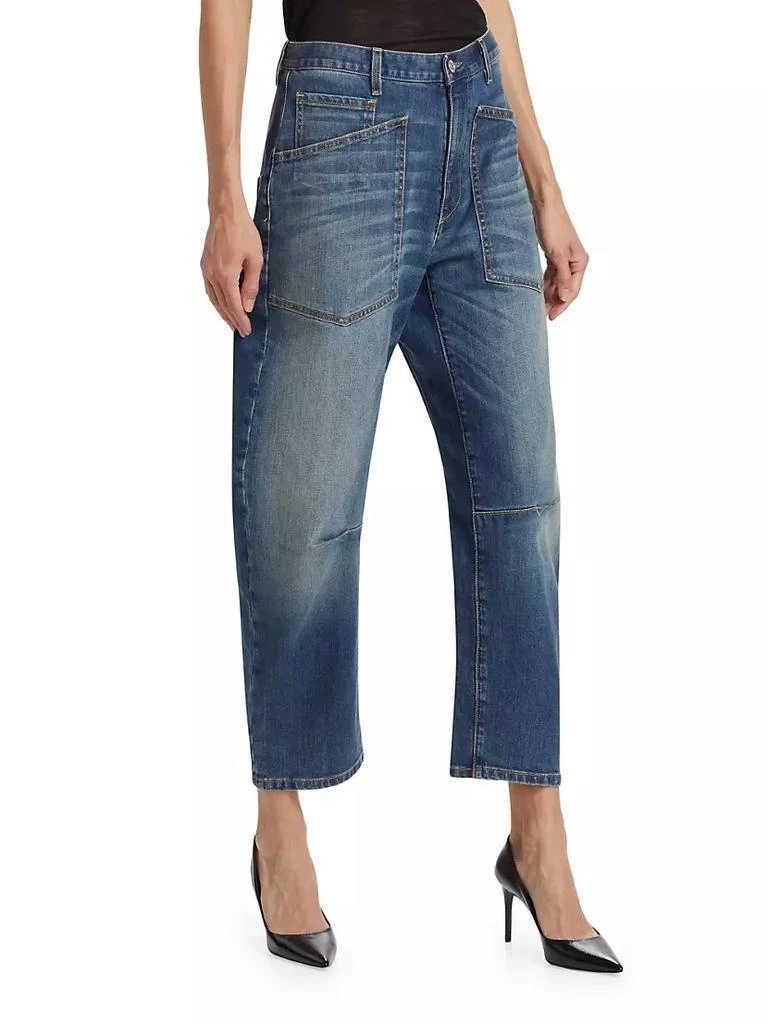 商品Nili Lotan|Shon Curved Ankle-Crop Jeans,价格¥2909,第4张图片详细描述