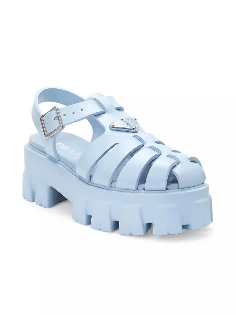 商品Prada|Rubber Cage Platform Sandals,价格¥6368,第2张图片详细描述