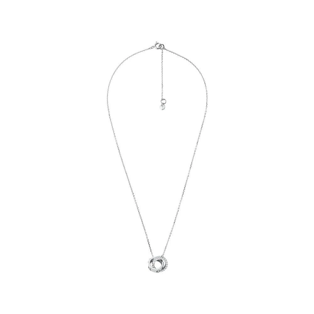 商品Michael Kors|Women's Fulton Station Pave Interwined Ring Pendant with Clear Stones,价格¥791,第3张图片详细描述